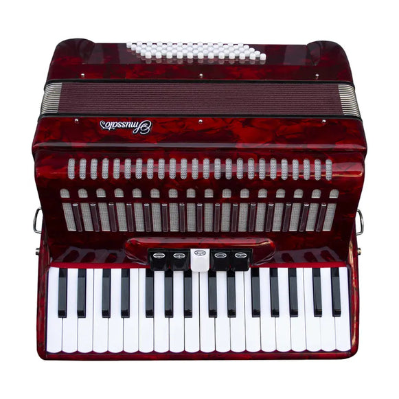 Acordeón 60 Bajos 34k Rojo Smussato 1308RD