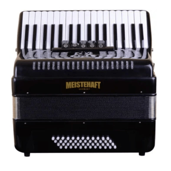 Acordeon 48 Bajos 5 Registros Negro Meistehaft