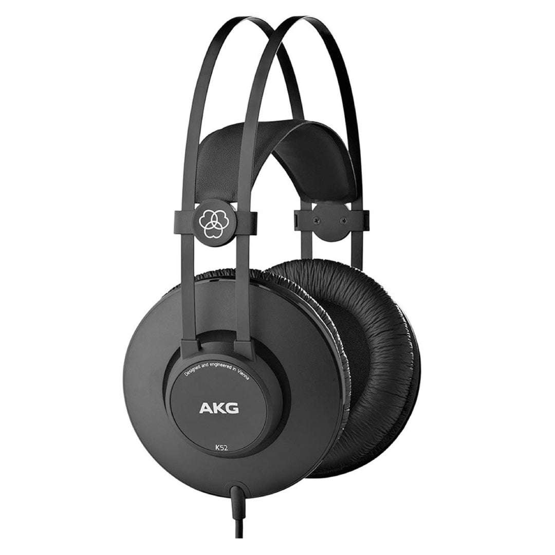 Audífonos AKG K52 Over-Ear Cerrado Estudio 40mm 32Ω 110dB 2.5m Negro