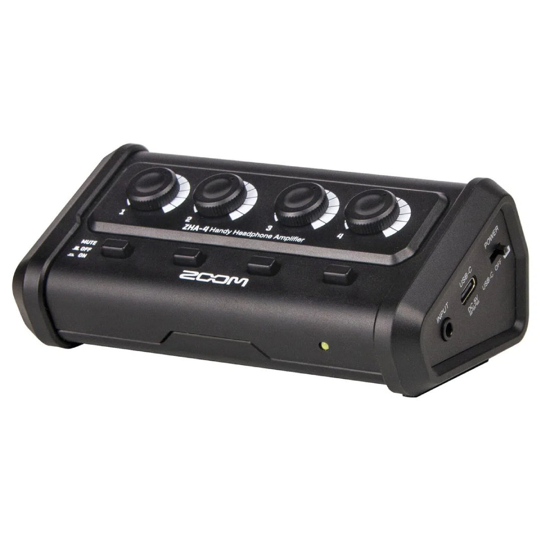 AMPLIFICADOR DE AUDIFONOS 4 CANALES ZOOM ZHA-4