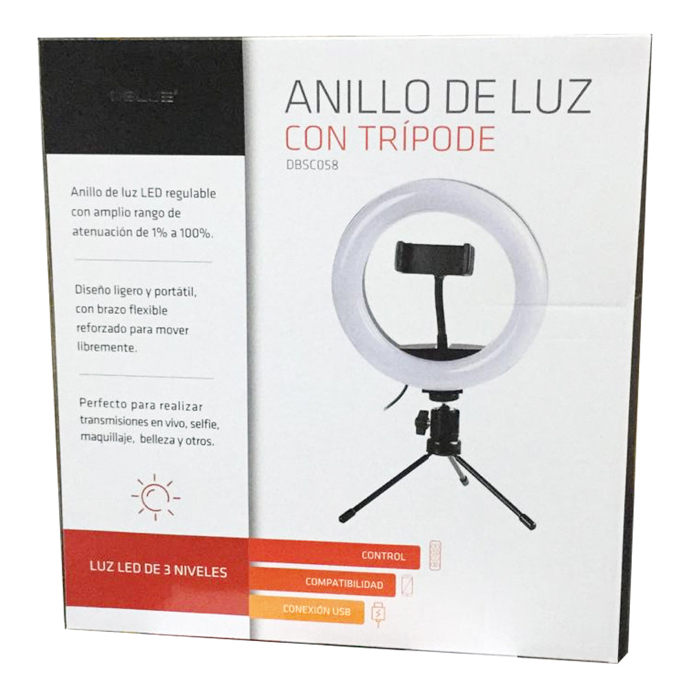 Aro De Luz Led GRANDE Con Tripode y Soporte Para Celular ( DBSC058