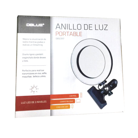 Aro De Luz Portable Con Clip( DBSC057 )