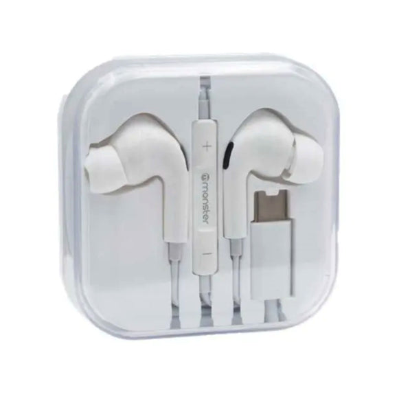 AUDIFONOS TIPOC-C CON M/L BLANCO MONSTER C21WT