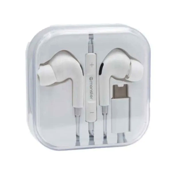 AUDIFONOS TIPOC-C CON M/L BLANCO MONSTER C21WT