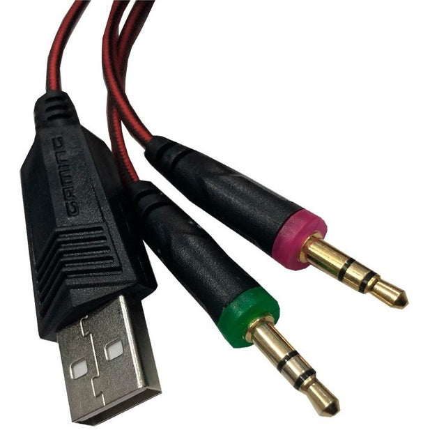 Audífonos Gamer DGX Savage conector 3,5 y usb (310005)