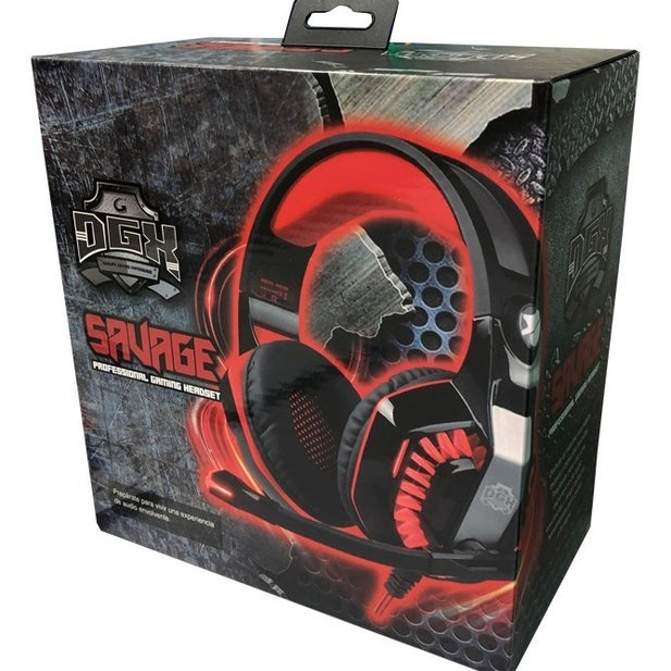 Audífonos Gamer DGX Savage conector 3,5 y usb (310005)