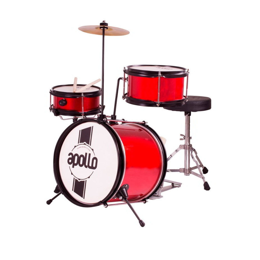 Bateria de Niño 3 Piezas Roja APOLLO EBNI3R