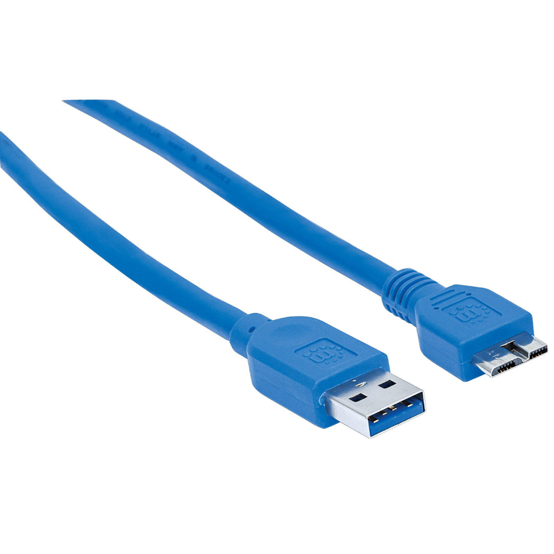CABLE DE DATOS USB 3.0 MANHATTAN (354318) 0,5 mts