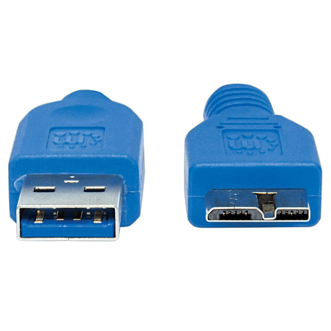CABLE DE DATOS USB 3.0 MANHATTAN (354318) 0,5 mts