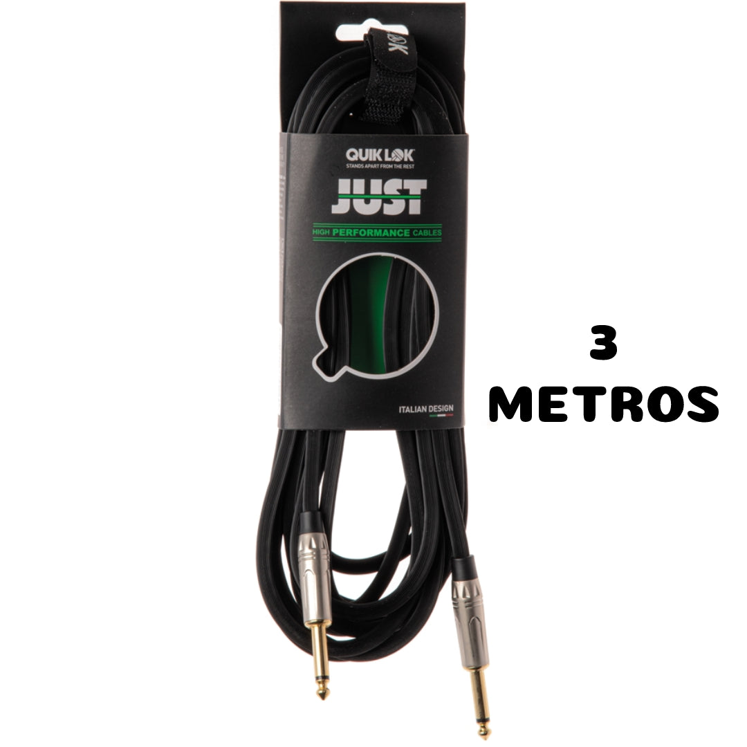 Cable de instrumento (plug-plug) 3 Metros QUIK LOK JJ SL