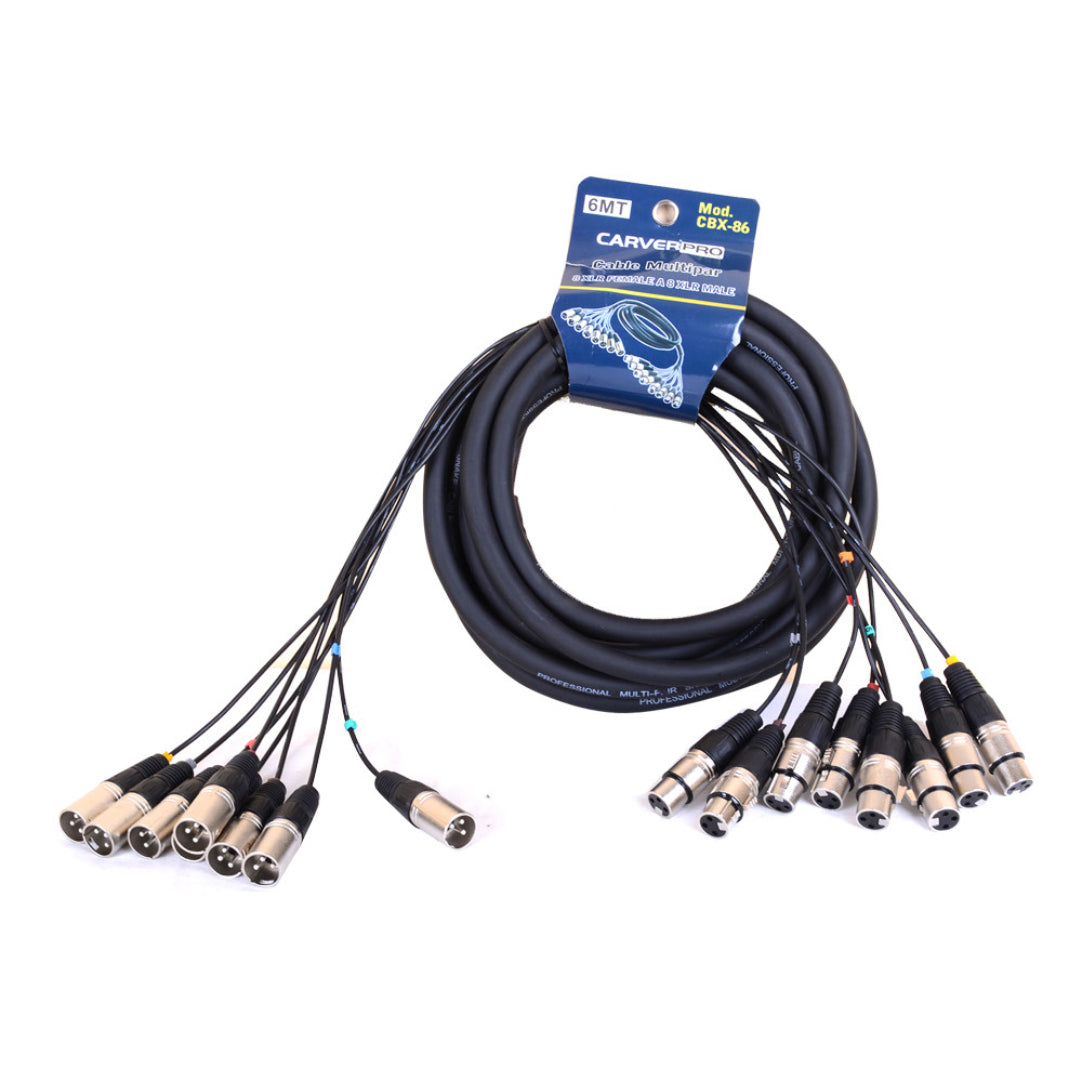 Cable Multipar 8XLR/HEM CARVERPRO CBX-86