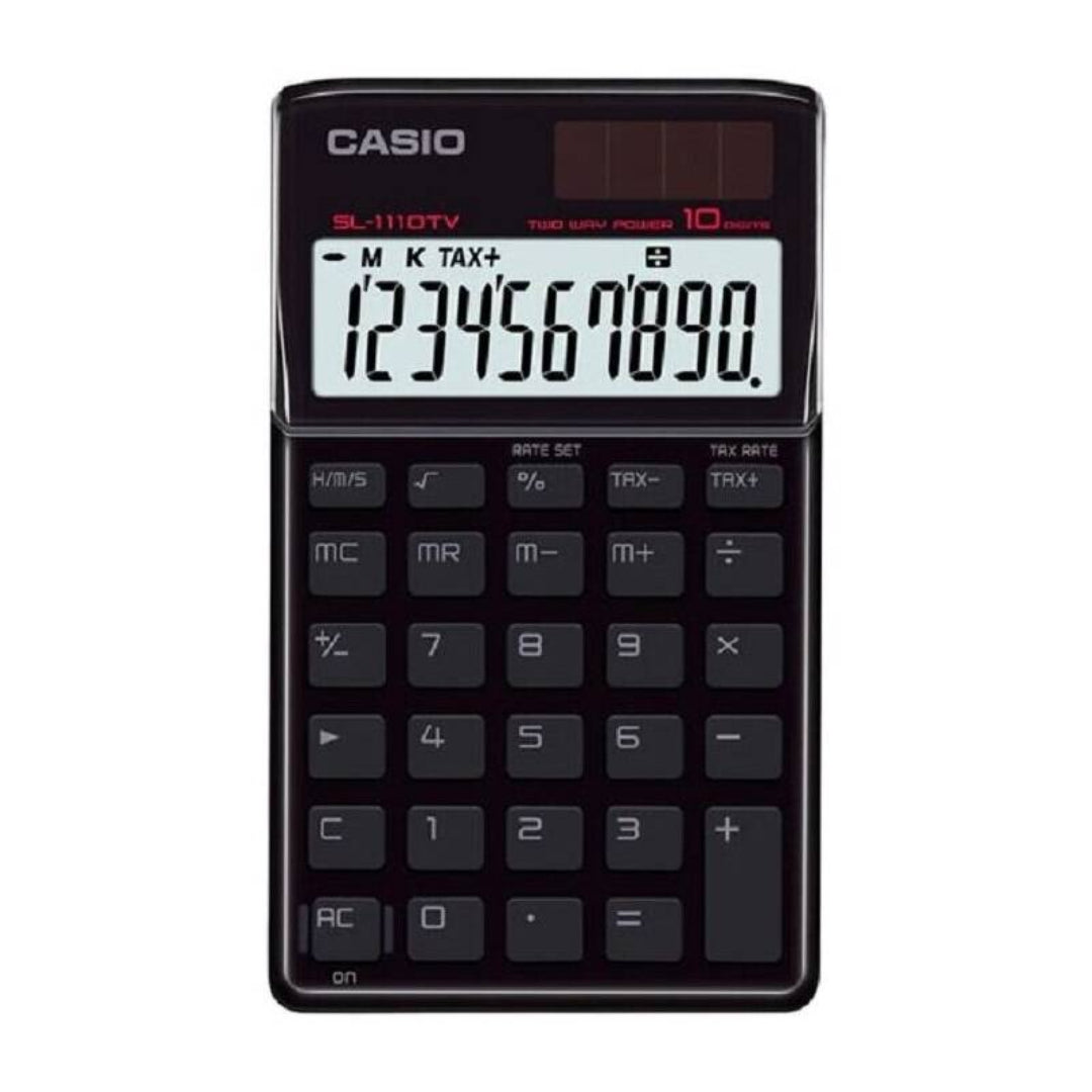 Calculadora CASIO Negra SL-1110TV-BK