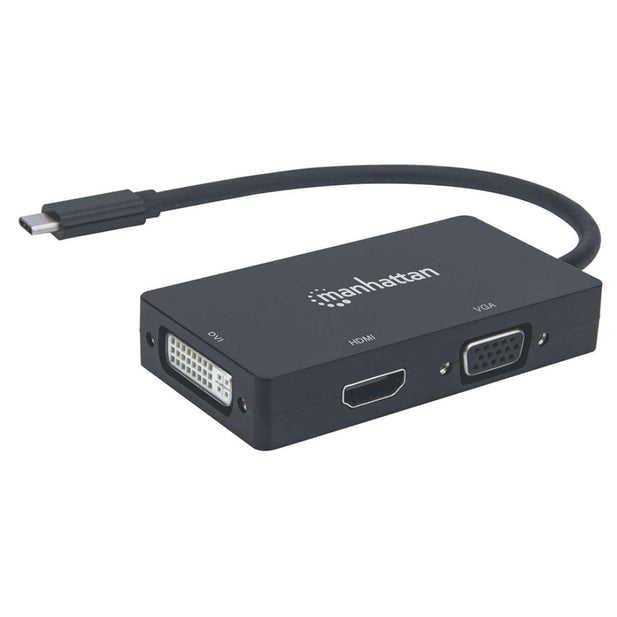 Convertidor de A/V multipuerto USB-C 3 en 1 Manhattan