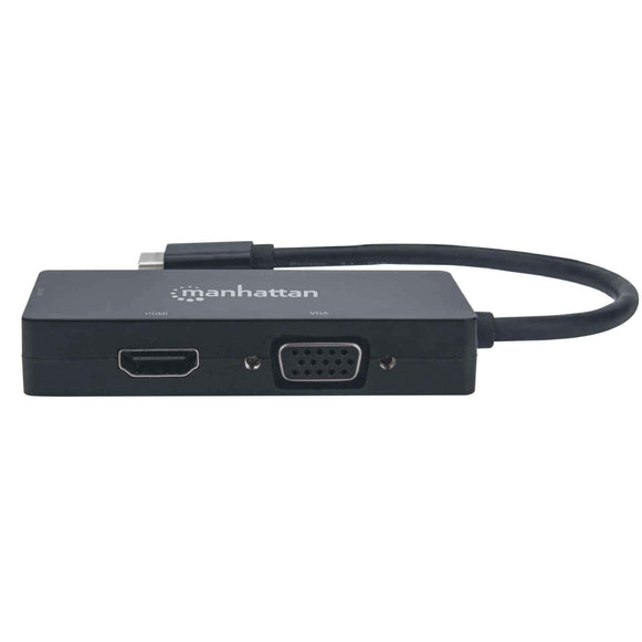 Convertidor de A/V multipuerto USB-C 3 en 1 Manhattan