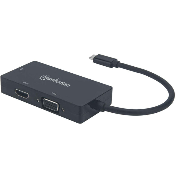 Convertidor de A/V multipuerto USB-C 3 en 1 Manhattan