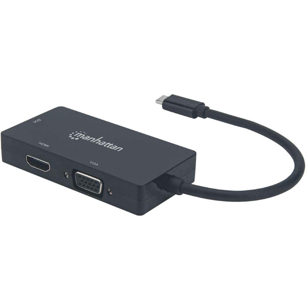 Convertidor de A/V multipuerto USB-C 3 en 1 Manhattan