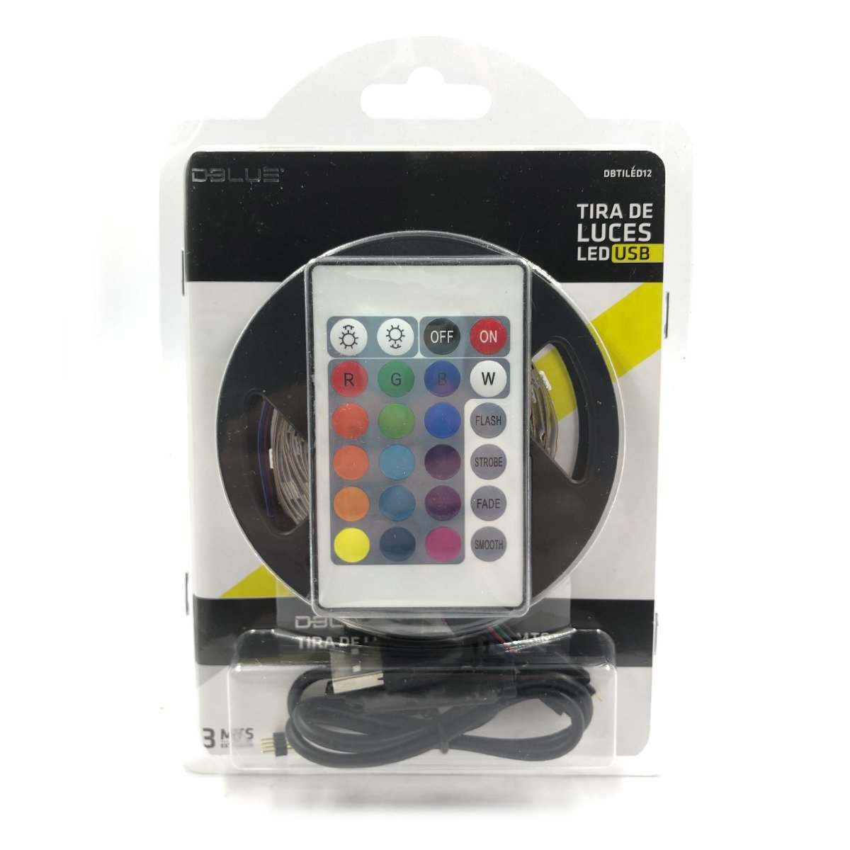 Tira Led RGB Con Control  Remoto DBLUE 3 mts