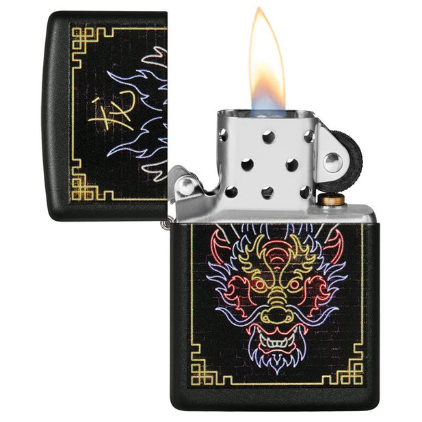 Zippo 49396 Neon Dragon Design