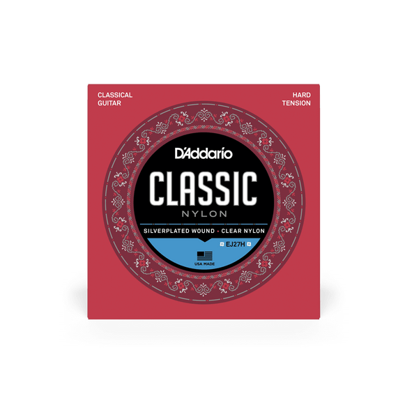 D'ADDARIO EJ27H Classic Cuerdas de nylon Alta Tensión
