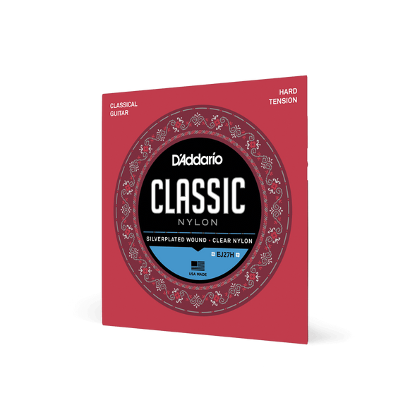 D'ADDARIO EJ27H Classic Cuerdas de nylon Alta Tensión