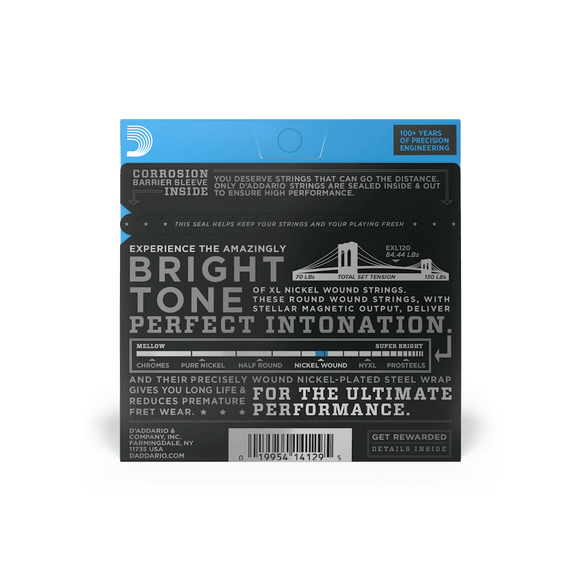 D´ADDARIO EXL120 Cuerdas para Guitarra Eléctrica 9-42
