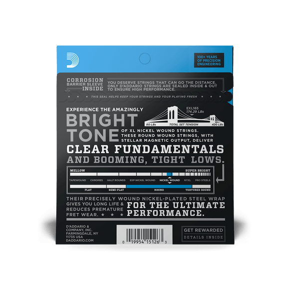 D'ADDARIO EXL165 Cuerdas para Bajo Eléctrico 45-105
