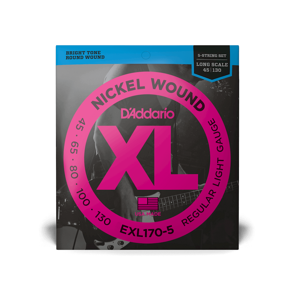 D&#39;ADDARIO EXL170-5 Cuerdas para Bajo Eléctrico 45-130