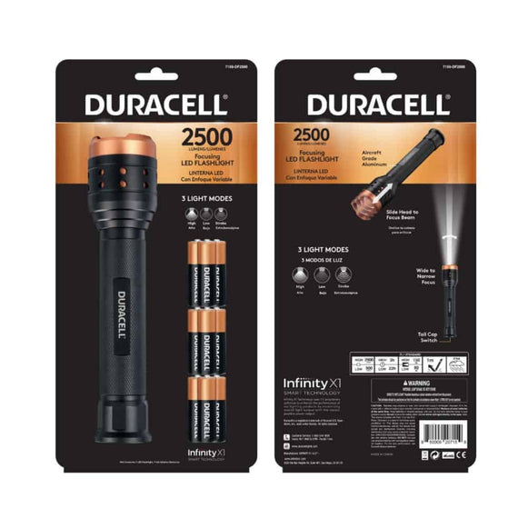 LINTERNA LED 2500LU DURACELL 7159-DF2500