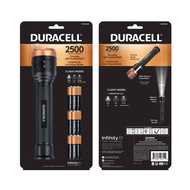 LINTERNA LED 2500LU DURACELL 7159-DF2500