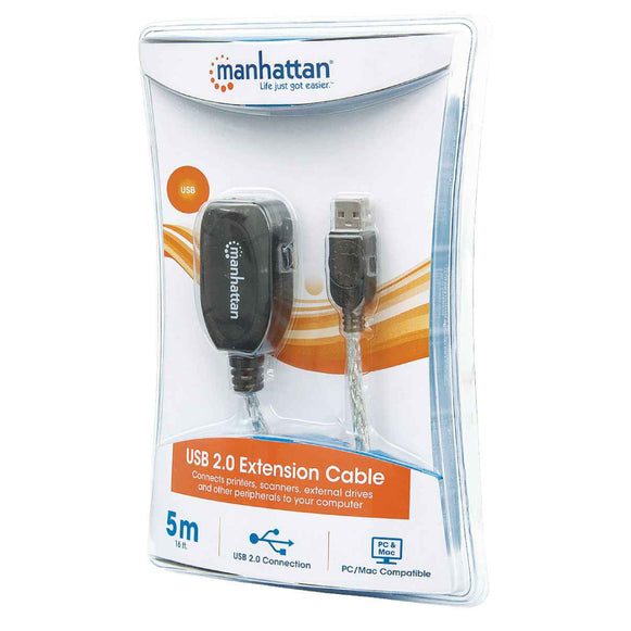 Extensor USB 5 mts 2.0 Manhattan