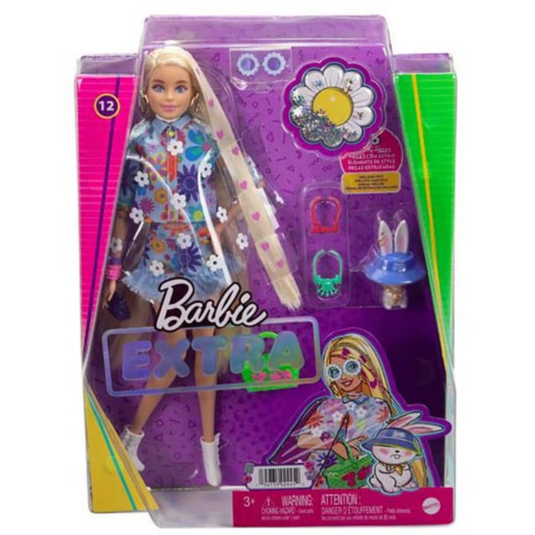 Barbie EXTRA Muñeca Conjunto de Flores HDJ45