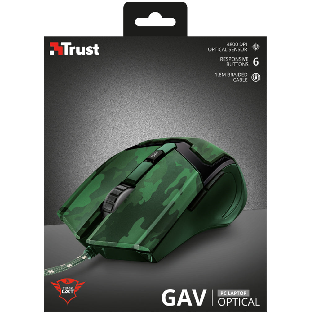 Mouse Gamer Alámbrico USB Trust  ( GAV GXT-101C )