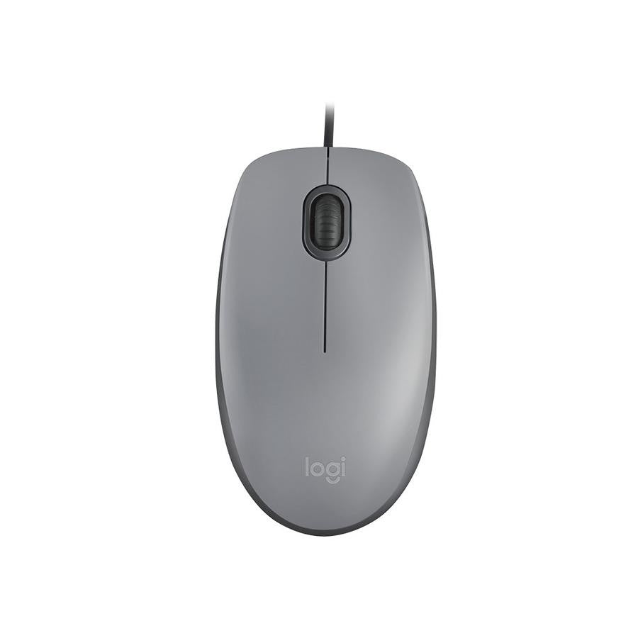 Mouse Alámbrico  Logitech M110 Silent Gris