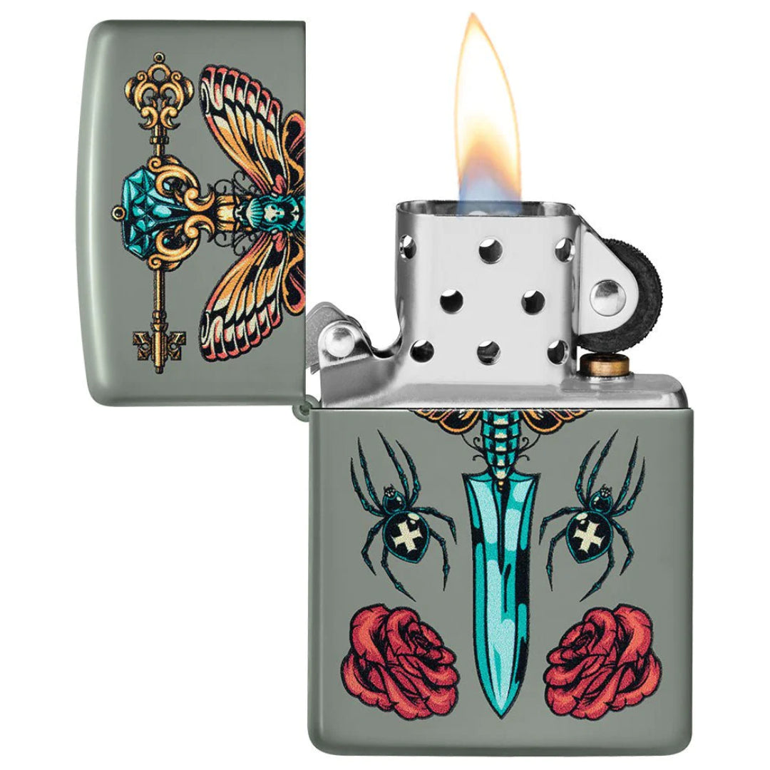 ZIPPO 49860 GOTHIC DAGGER DESIGN