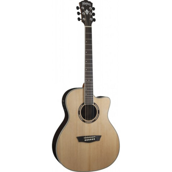 GUITARRA ELECTROACUSTICA WASHBURN NATURAL AG70CE