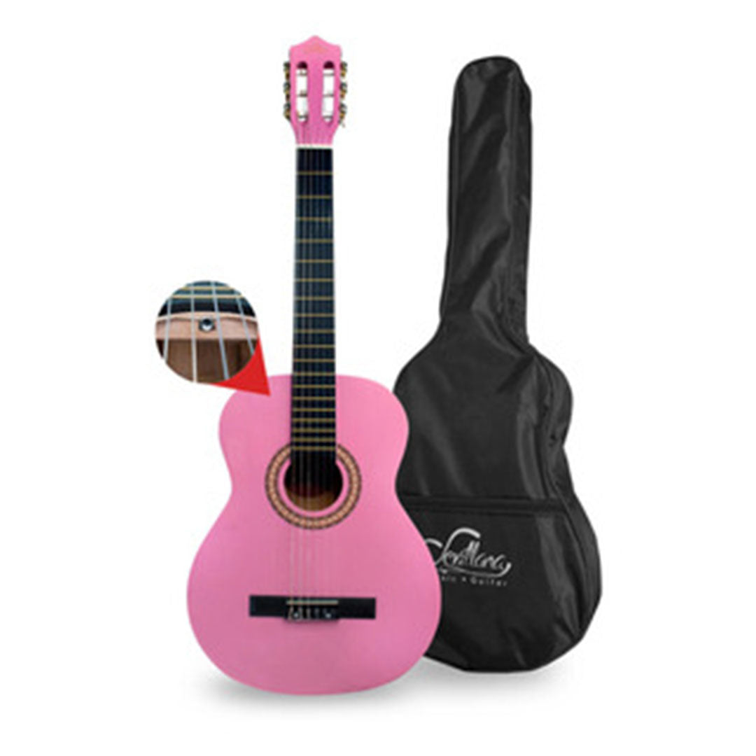 Guitarra Acustica Sevillana 30" Para Niños Rosada 8457
