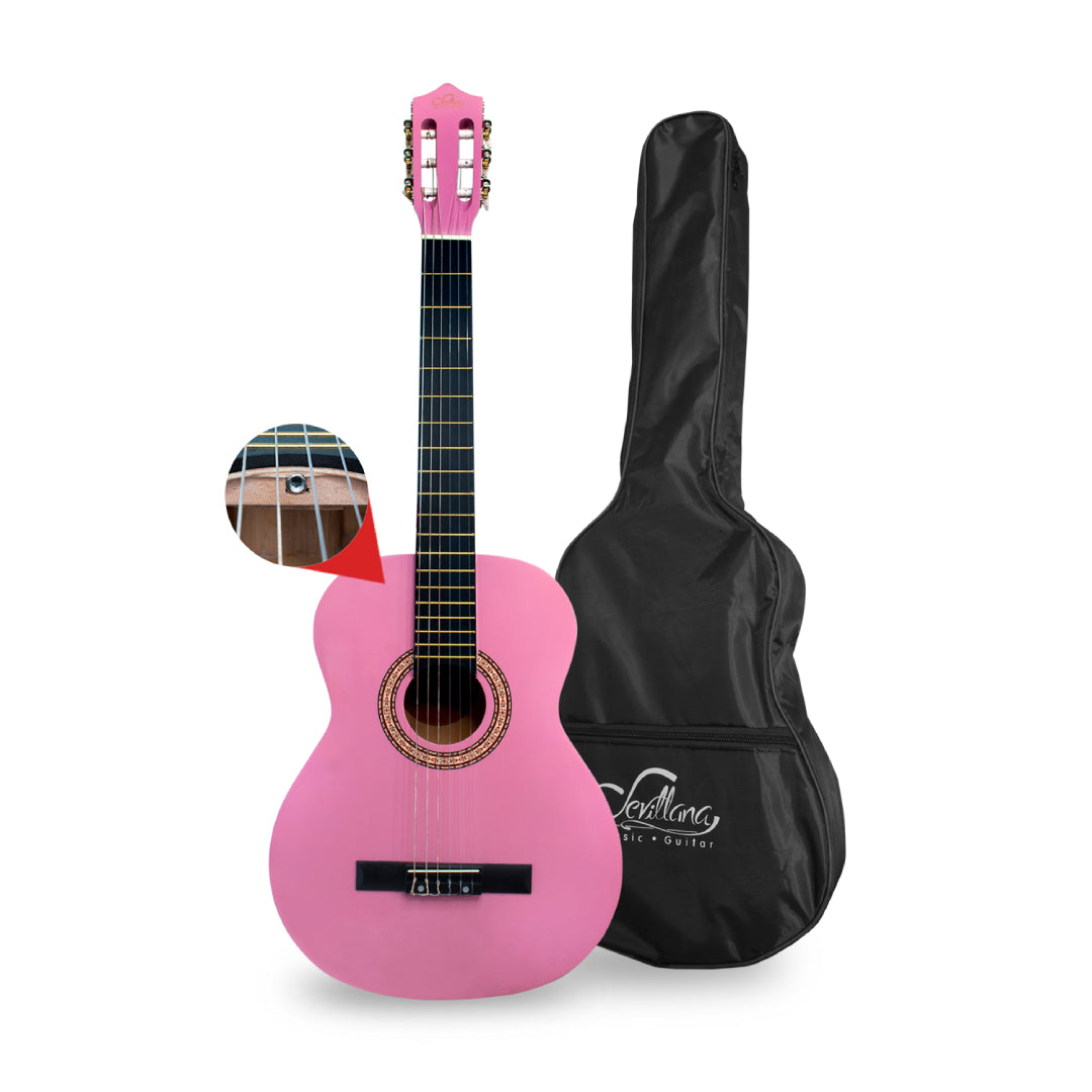 Guitarra Clásica Acústica Rosa 39" Sevillana 8451