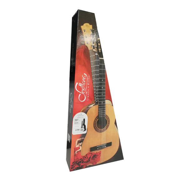 Guitarra Clásica Acústica Blanca 39" Sevillana 8450