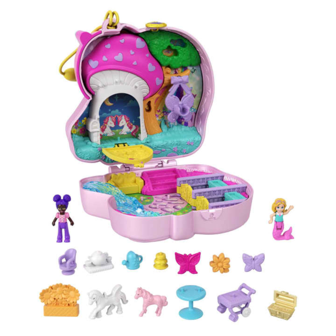 ESTUCHE BOSQUE UNICORNIO POLLY POCKET FRY35 HCG20