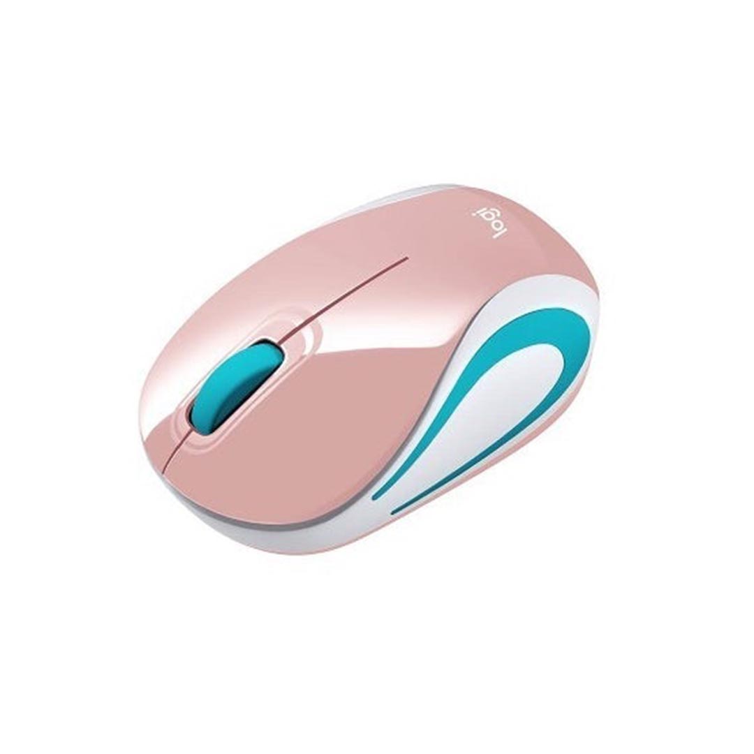 Mouse Mini Inalámbrico Logitech M187 Rosado