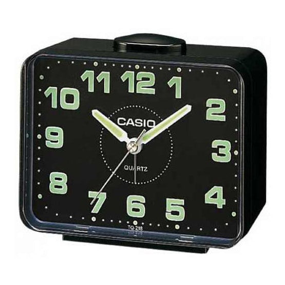 Reloj despertador Casio TQ-218-1DF Negro