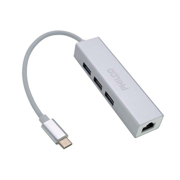 HUB 3 PUERTOS TIPO C A USB 3.0