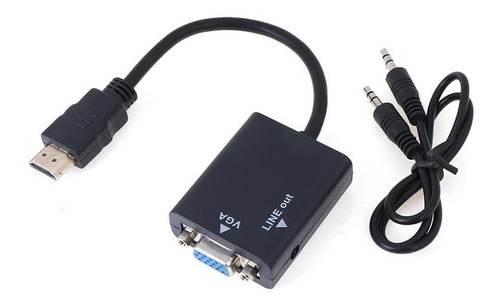CONVERTIDOR HDMI A VGA + AUDIO BIRLINK