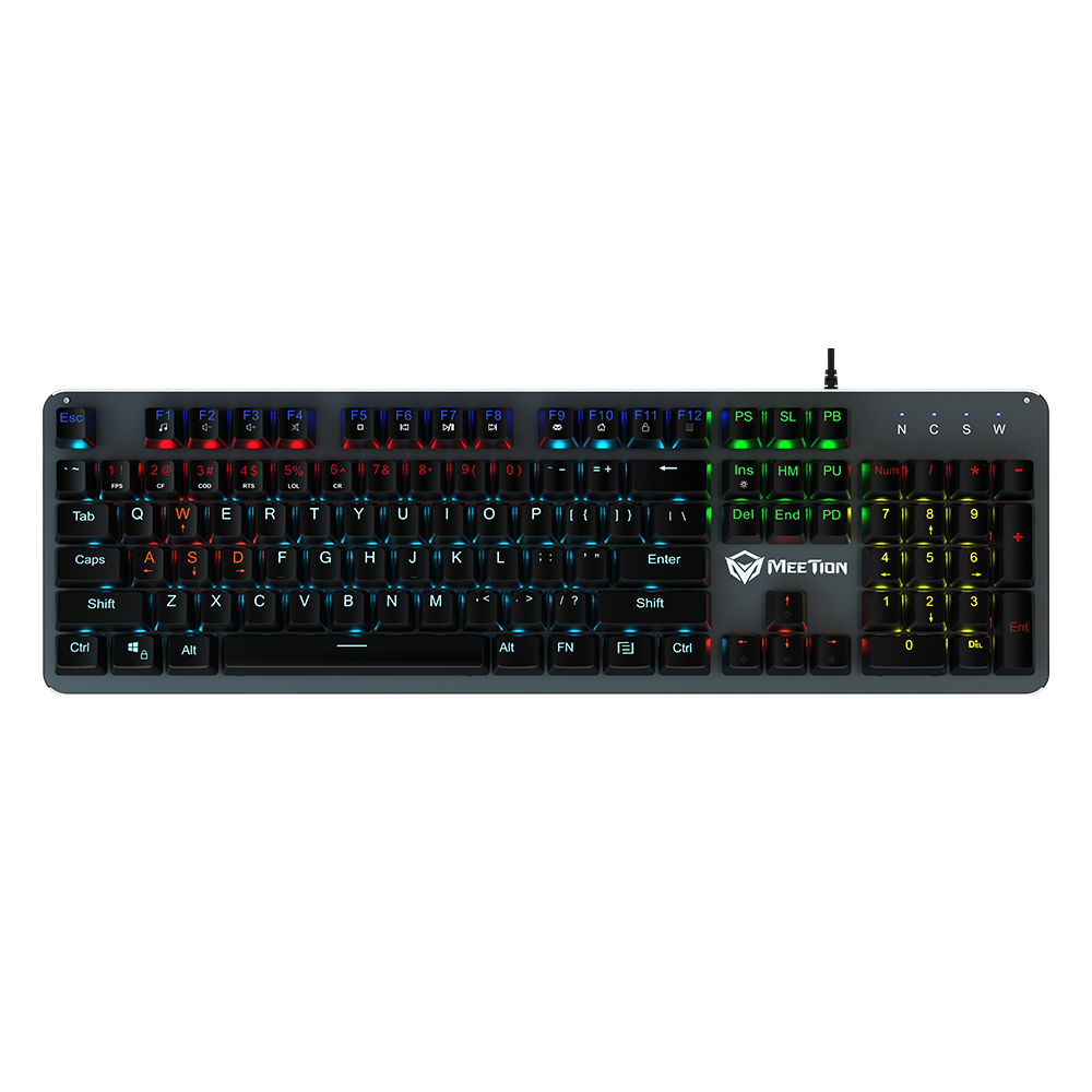 Teclado Mecánico Gamer Meetion MK007 (español), RGB