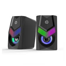 Parlantes HP DHE-6000 RGB LED 2x3W 160Hz-20KHz Jack 3,5mm USB para PC
