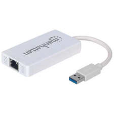 Puerto Hub Usb 3.0 Con Adaptador Ethernet Manhattan