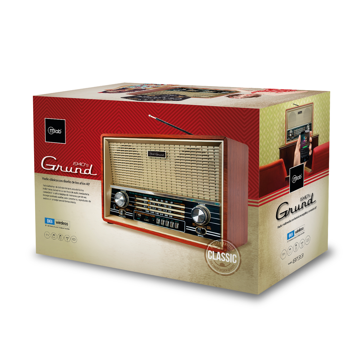 RADIO RETRO GRUND 8733 MLAB