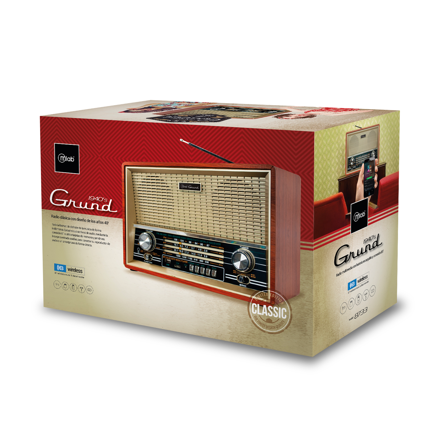 RADIO RETRO GRUND 8733 MLAB