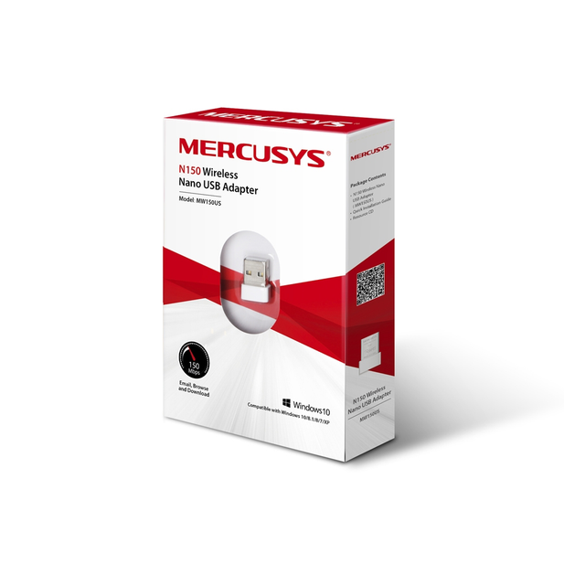Adaptador Nano USB MERCUSYS 150MBPS ( MW150US )