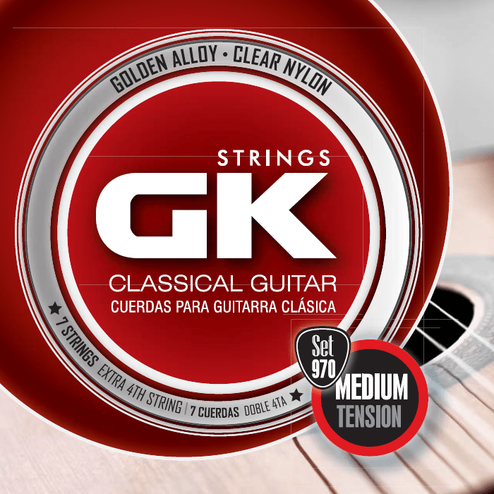 SET DE CUERDA MEDINA ARTIGAZ GK  PARA GUITARRA CLASICA ( Nylon Claro ) 970